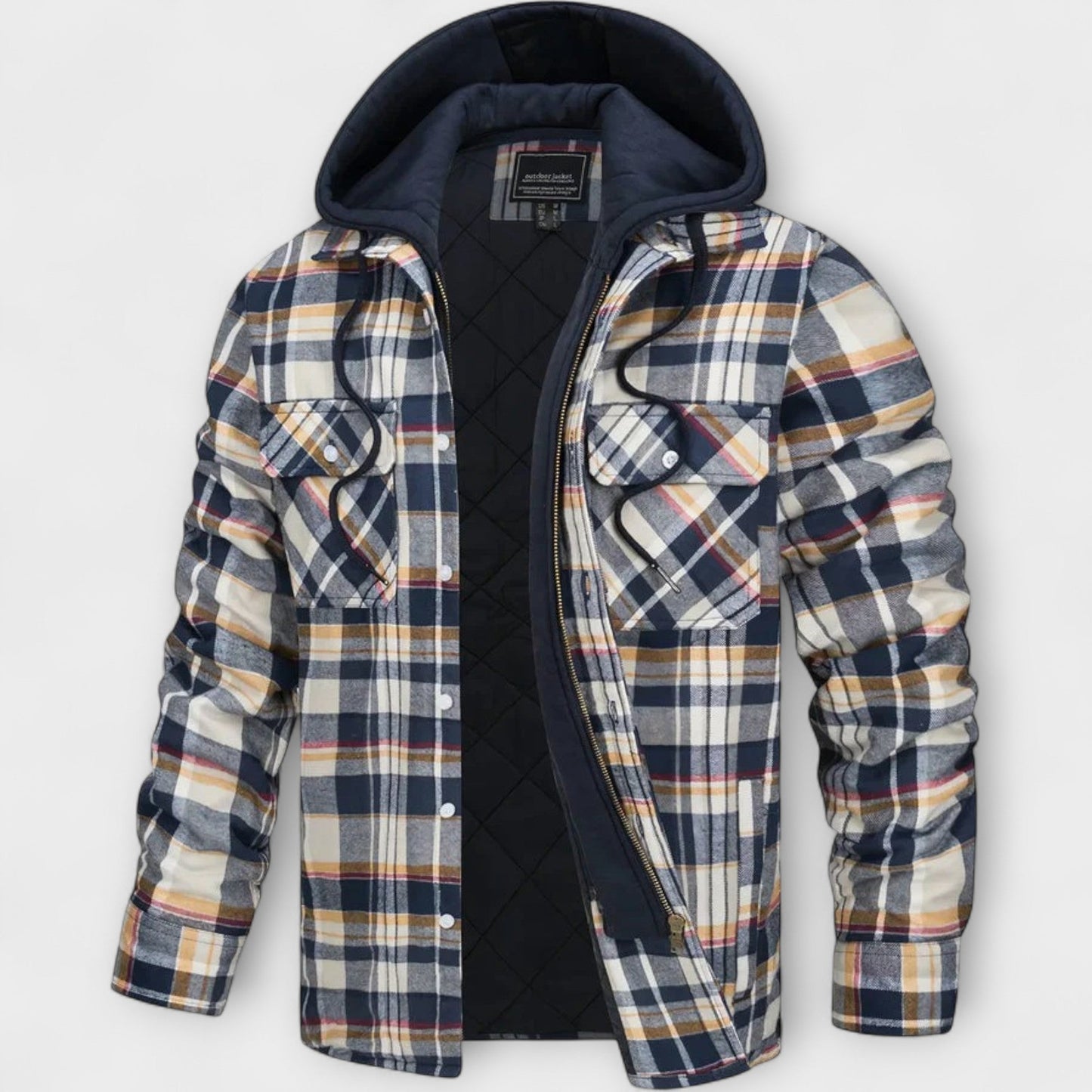 ASILLÉ | Classic Check Hooded Jacket