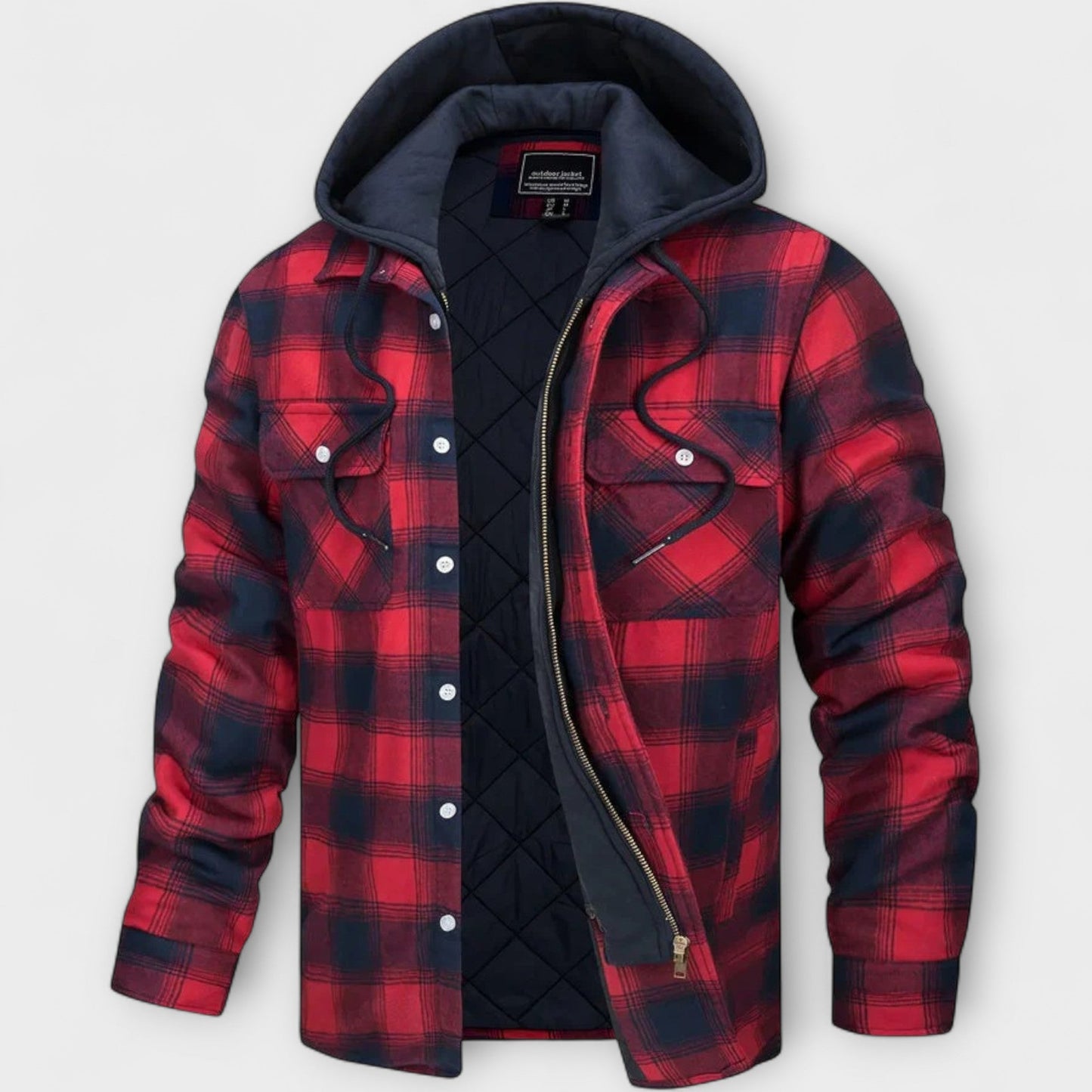ASILLÉ | Classic Check Hooded Jacket