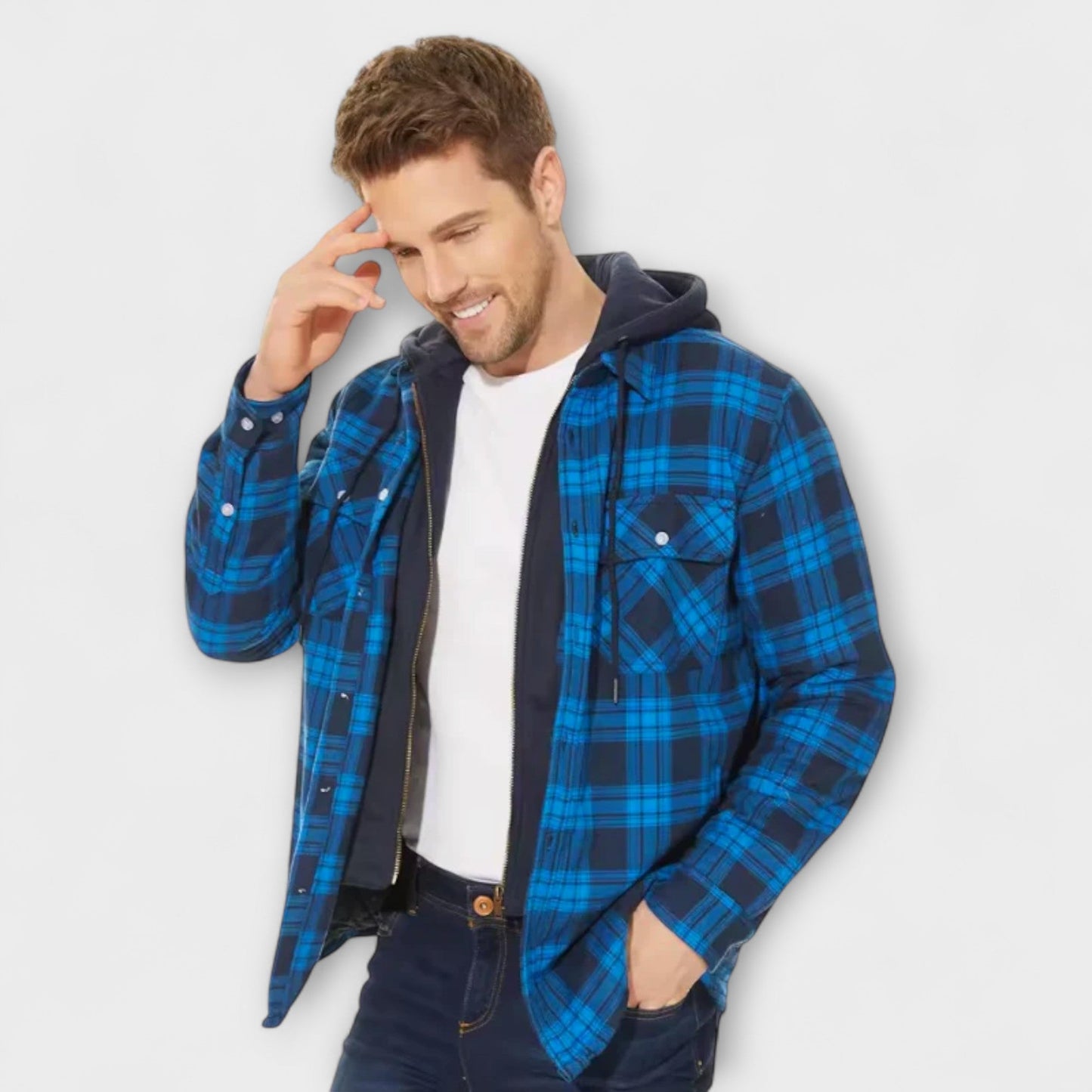 ASILLÉ | Classic Check Hooded Jacket