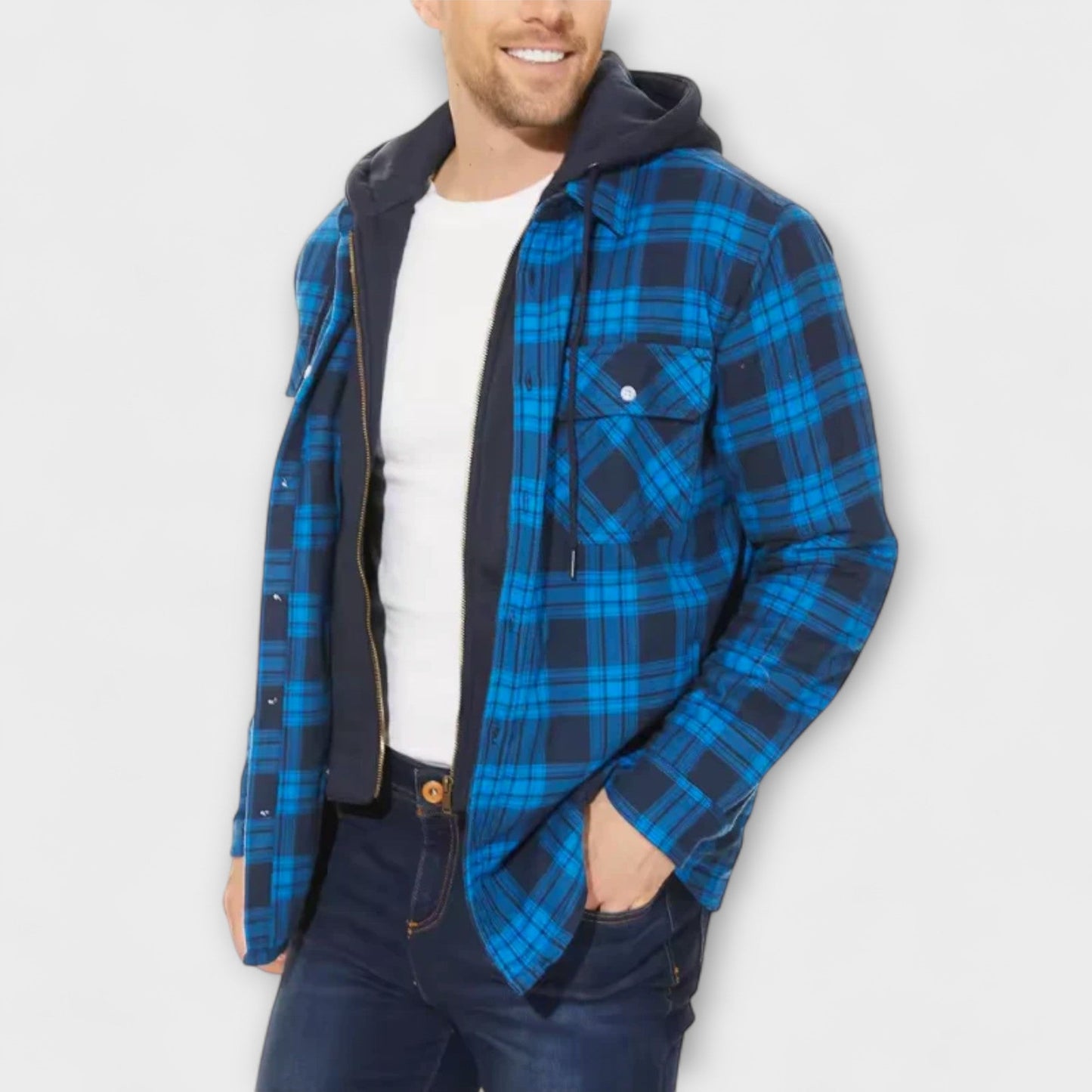 ASILLÉ | Classic Check Hooded Jacket
